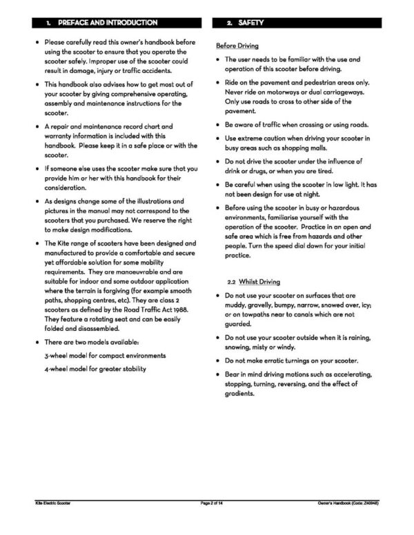 Drive Medical Kite User Manual - Image 4