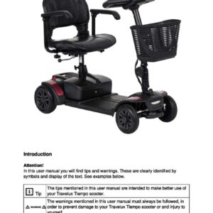 Excel Mobility Travelux Tiempo User Manual - Image 2